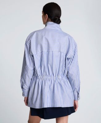 Women's Striped Long-Sleeve Jacket