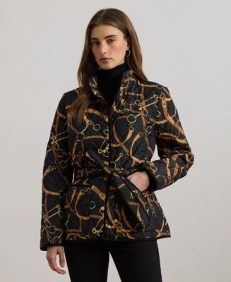 Lauren Ralph Lauren Women's Belted Quilted Jacket - Macy's