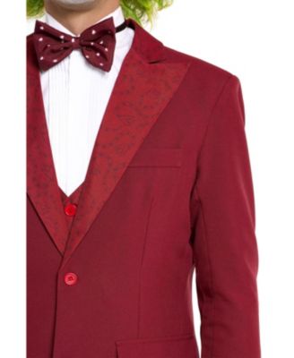 Men's Official Beetlejuice Costume - Red Groom Outfit - Halloween Costume
