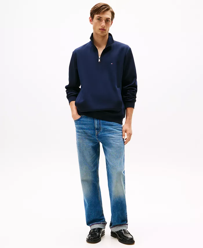 Men's Essential Intechno Knit Regular-Fit Quarter-Zip Sweatshirt - thumbnail 10