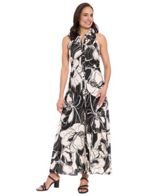 Petite Sleeveless Tiered Maxi Dress