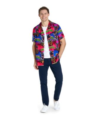 Men's Hawaiian Shirt - Short Sleeve Shirt - Sonic Retro