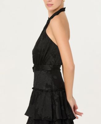 Women's Adamaris Crossover Halter Neck Tiered Ball Gown