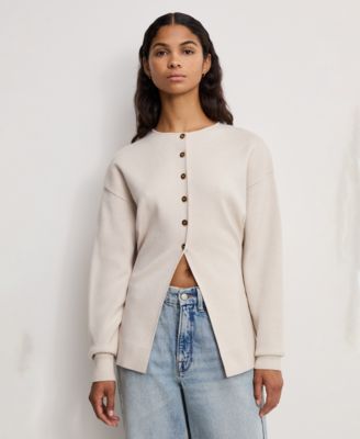 Good American - Women's Crewneck Long-Sleeve Cardigan