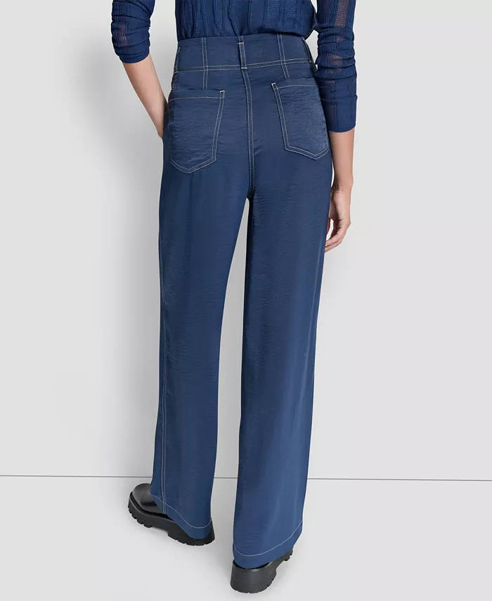 Women's Top Stitch Glazed Dressing Trousers - thumbnail 2