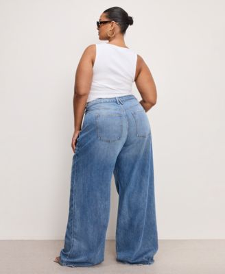 Women's Mid-Rise Wide-Leg Jeans