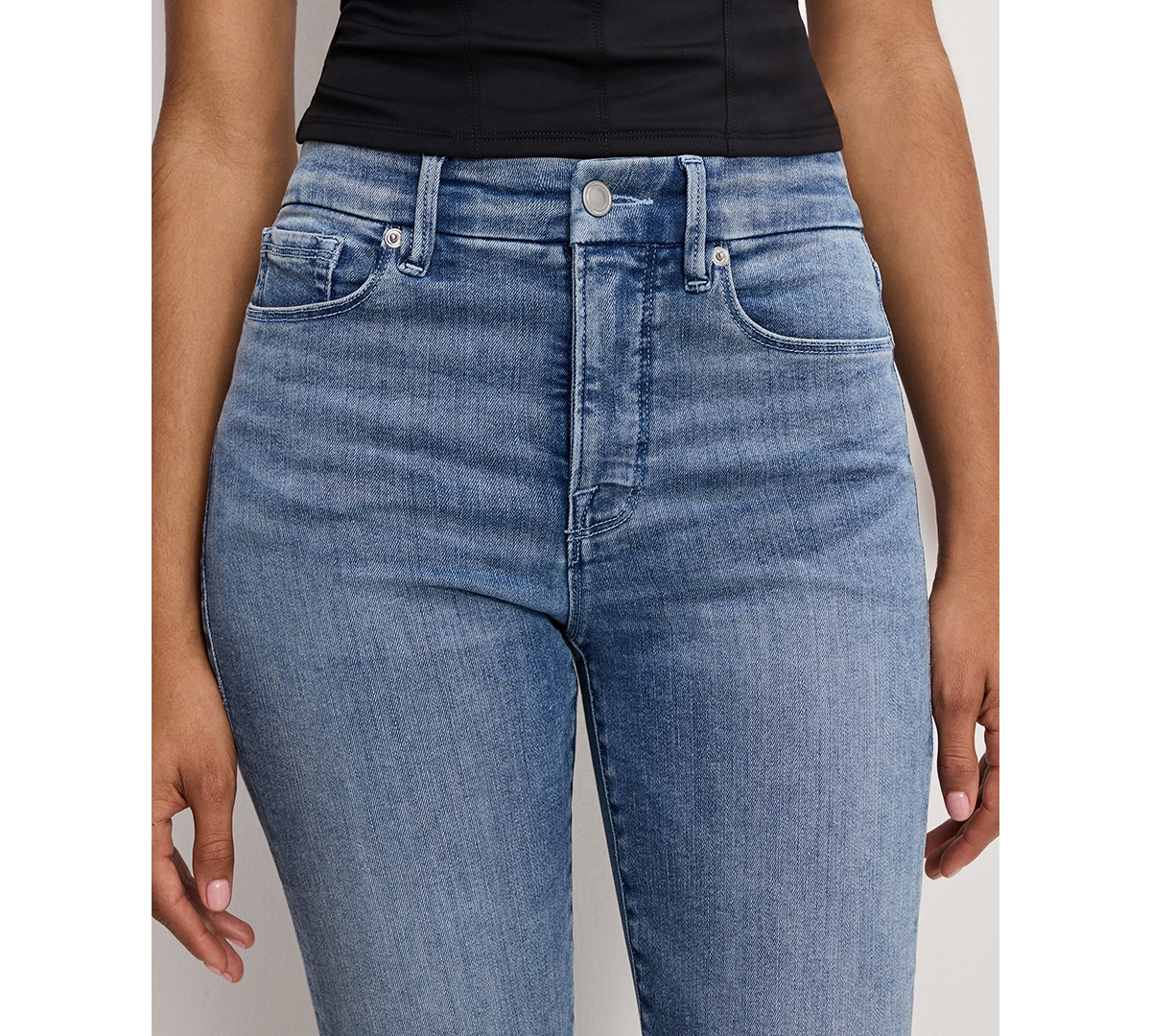 Good American Women's Straight Leg Jeans