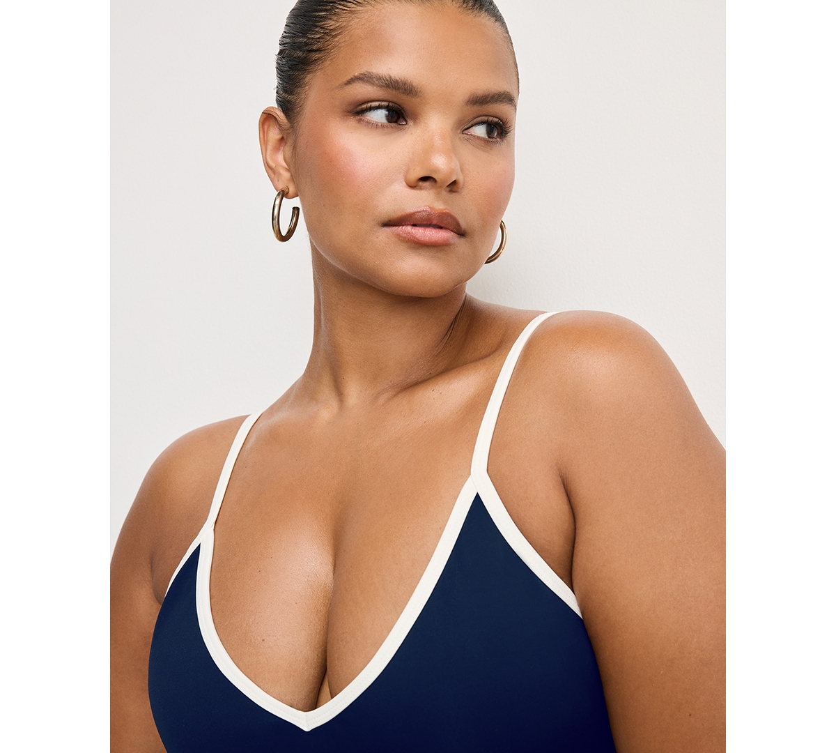 Good American Women's Compression Deep Dive One-Piece Swimsuit