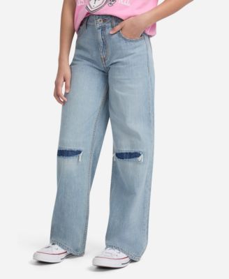 Girls' High-Rise Ultra-Wide Leg Jeans