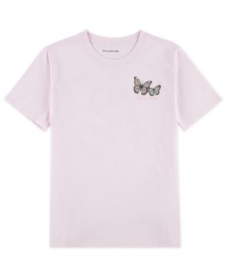 Girls Butterfly Graphics Short-Sleeve T-Shirt