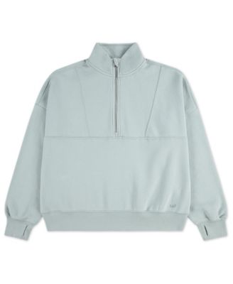Girls' Cropped Pull-On Sweatshirt
