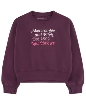 Girls' Multicolor Logo Crewneck Sweatshirt