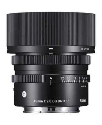 45mm f/2.8 DG DN Contemporary Lens for Sony E-Mount Bundle With 55mm Filter Kit, Flex Lens Shade, Lens Pouch, Lens Cleaner, Cleaning Kit, Corel
