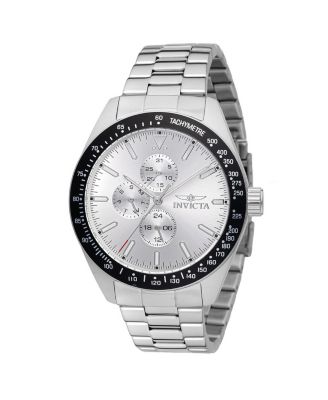 Men's 48858 Aviator Quartz VH67 Silver Dial Watch