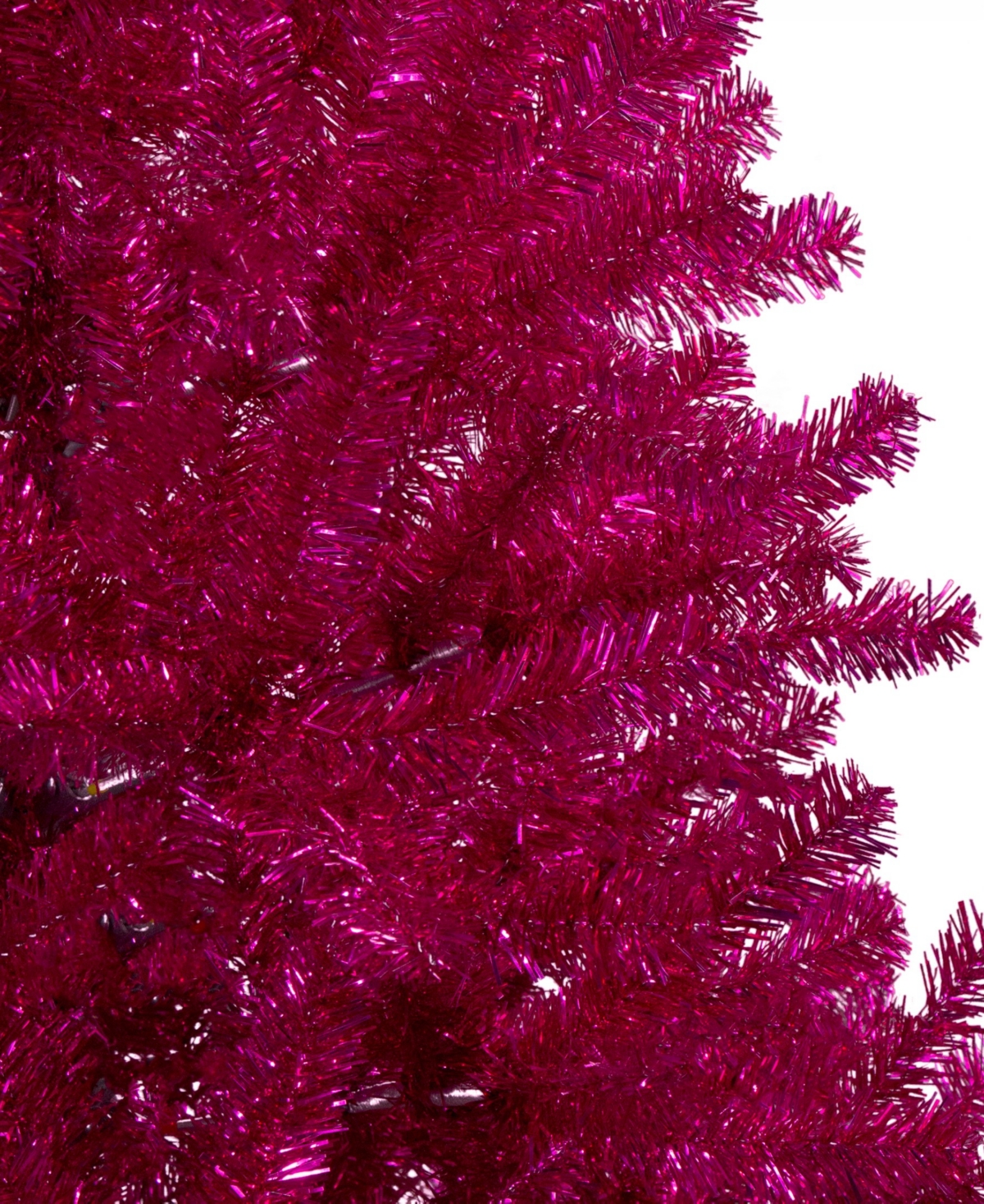 Northlight 6" Metallic Tinsel Artificial Christmas Tree Unlit In Pink