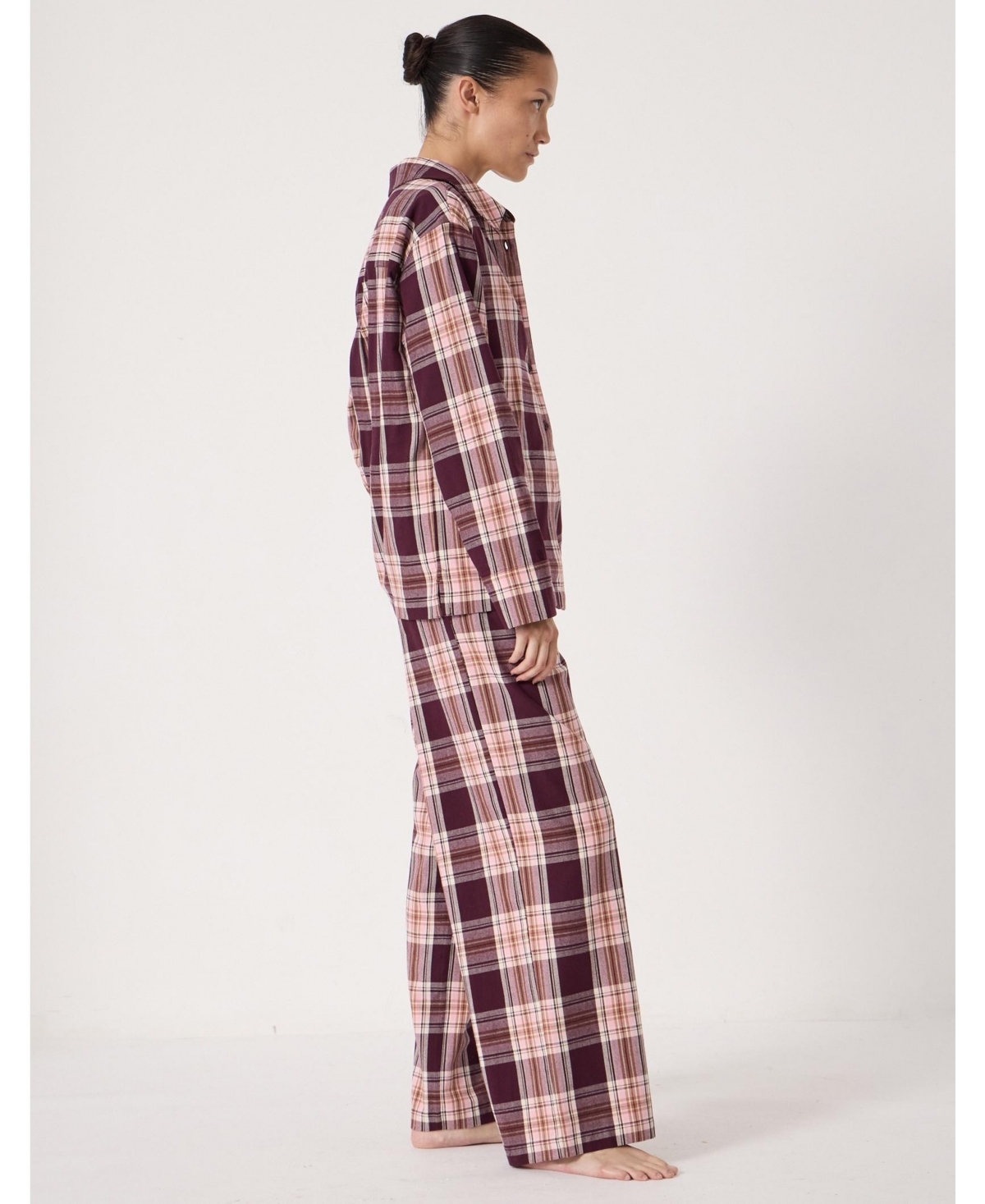 Hush Women's Cotton Check Print Pajamas