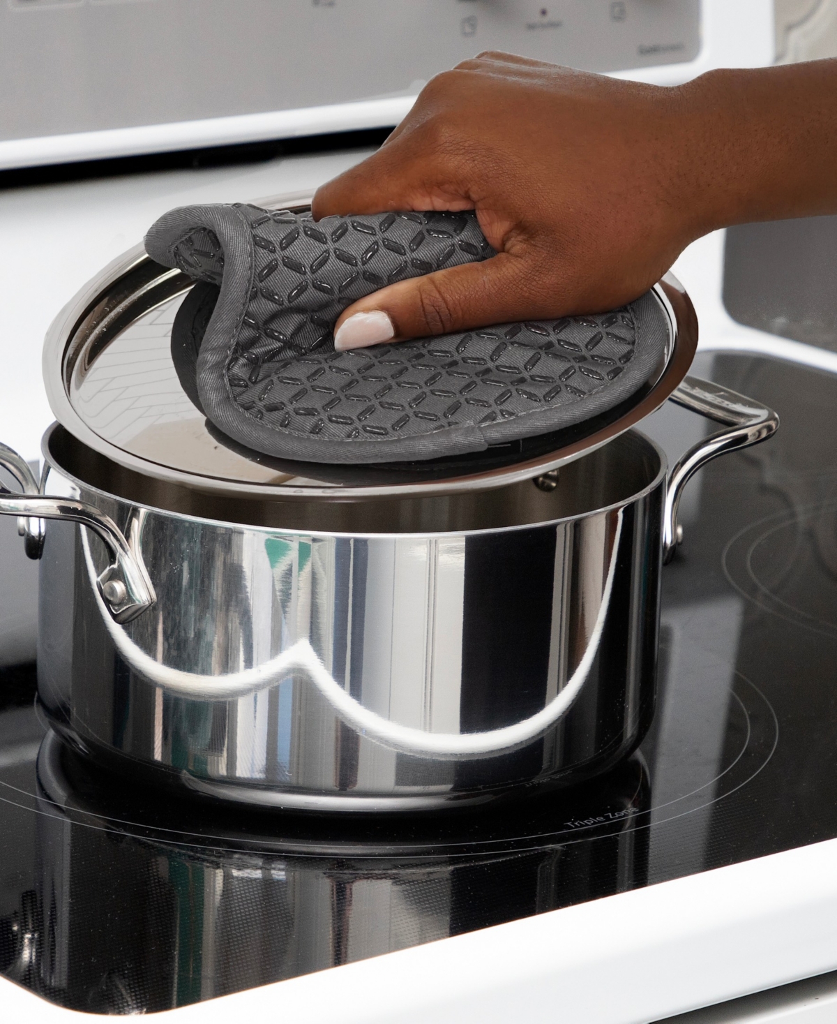 All-Clad Ogee Cotton Oven Mitts, Set of 2