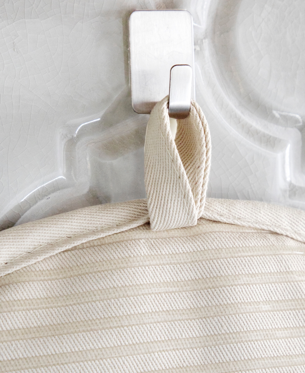 All-Clad Ribbed Silicone Cotton Twill Potholders, Set of 4