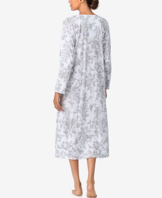 Women's Brushed Cotton Jersey Long-Sleeve Nightgown