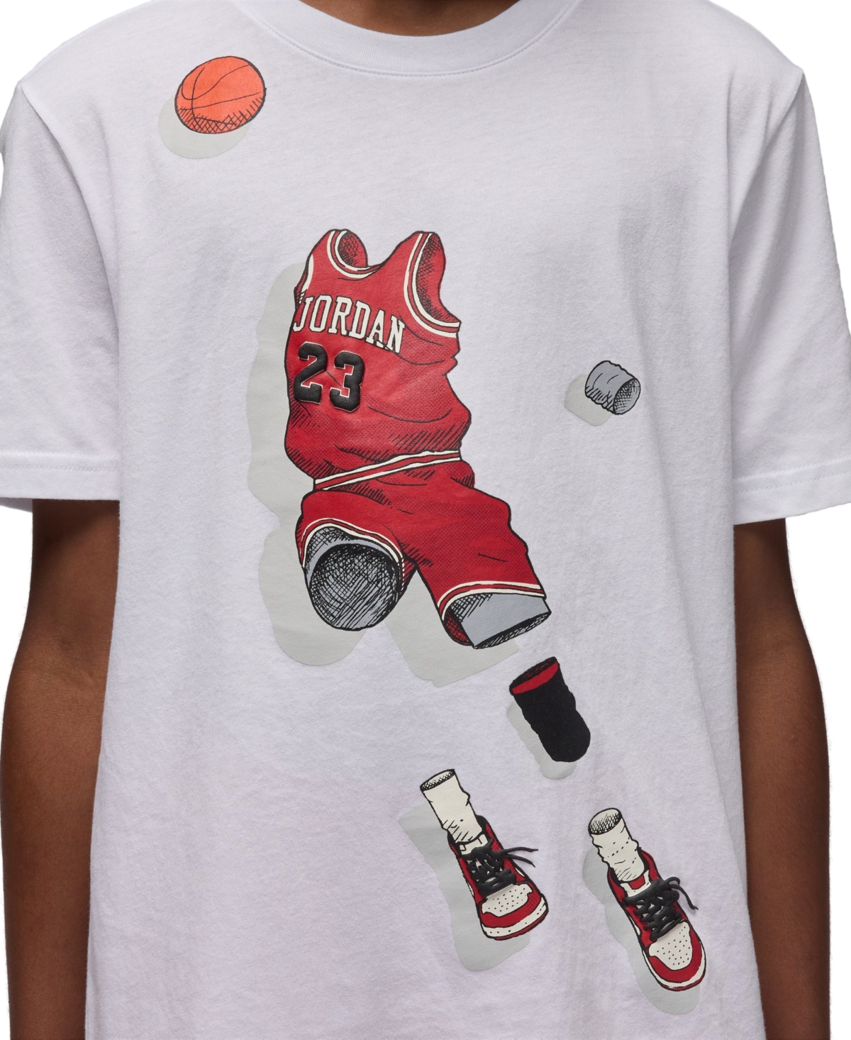 Jordan Big Boys Ghost Man Graphic T-Shirt