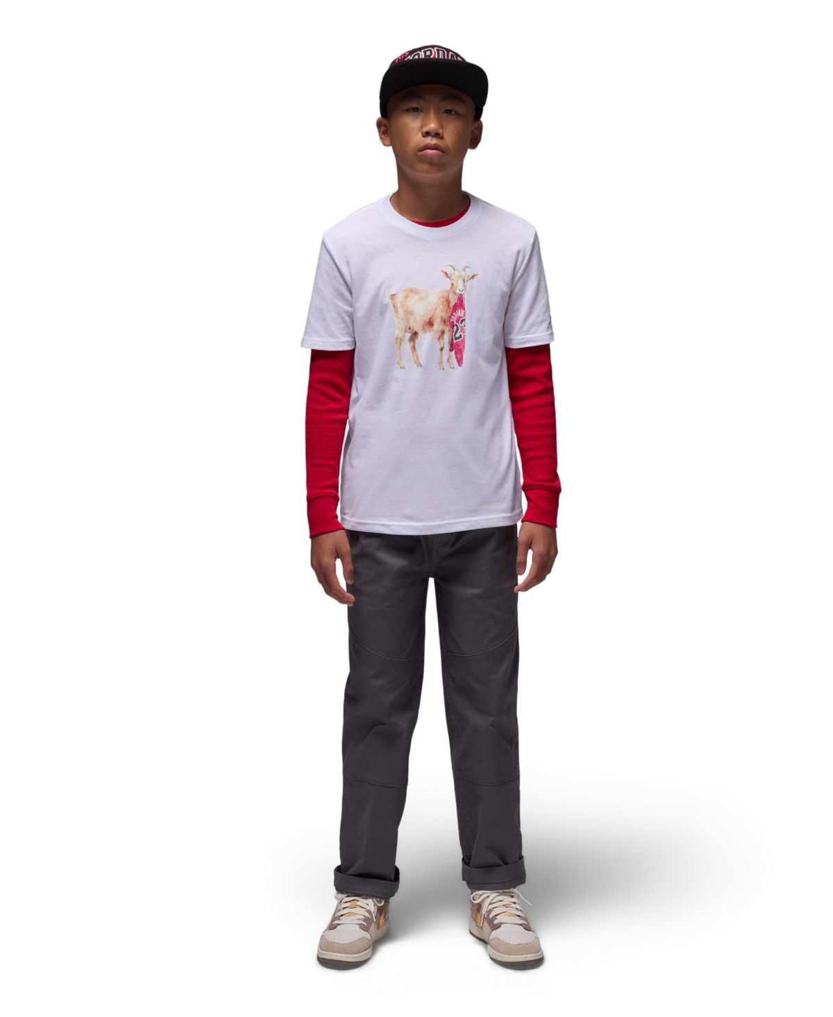 Jordan Boys 8-20 Flight Goat T-Shirt
