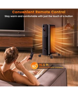 Oil Filled Radiator Heater with Adjustable Thermostat