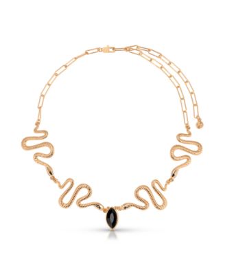 Gold Plated Serpentina Choker Necklaces