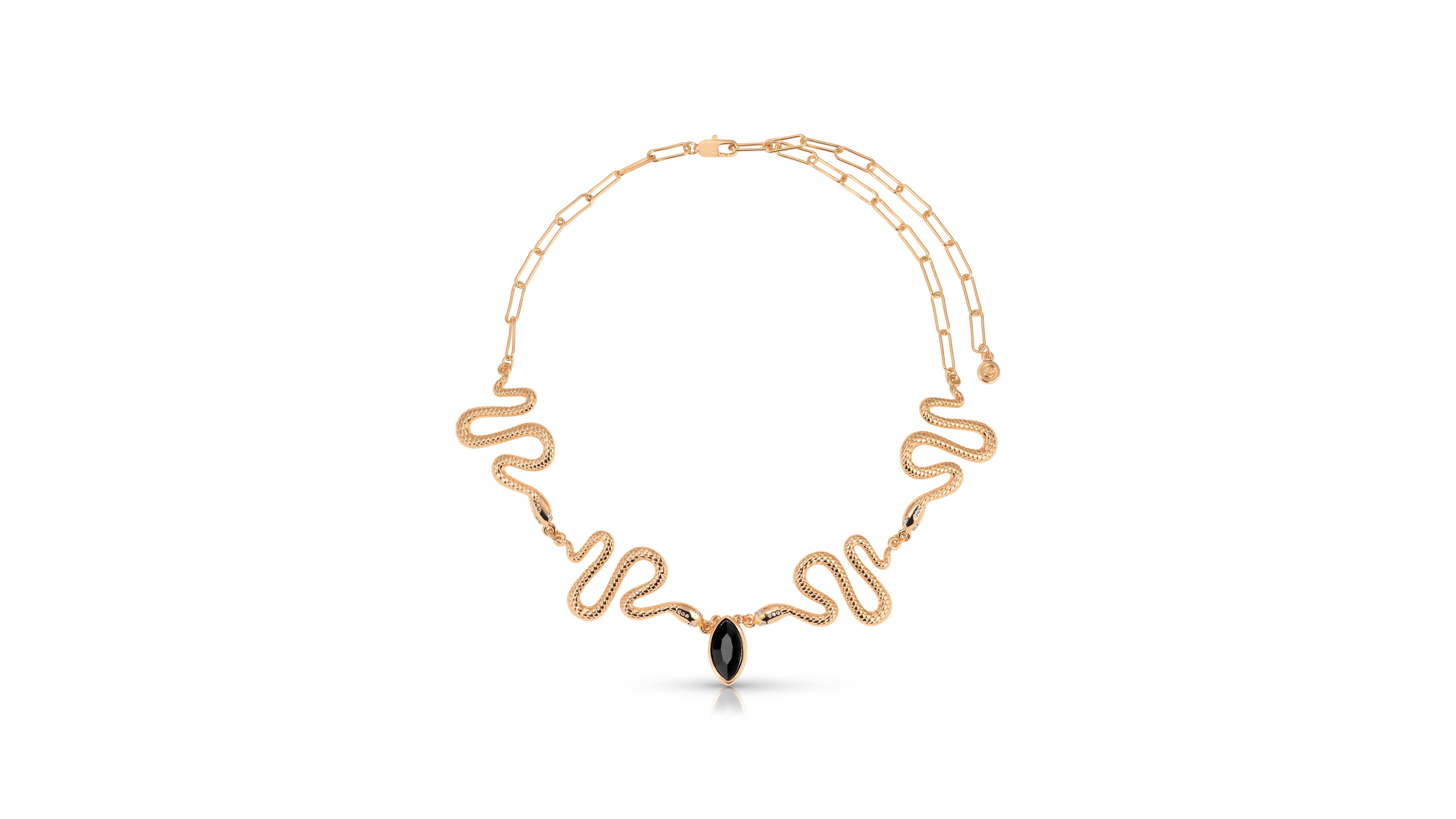 Ettika Gold Plated Serpentina Choker Necklaces