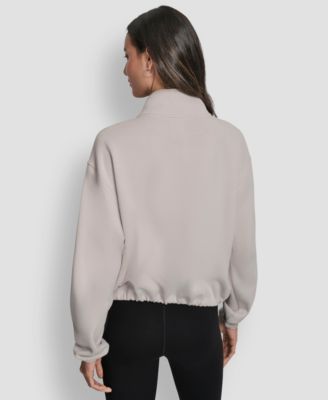 DKNY Women's Half-Zip Long-Sleeve Sweater