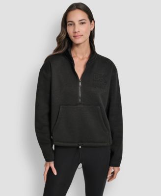 DKNY Women's Half-Zip Long-Sleeve Sweater