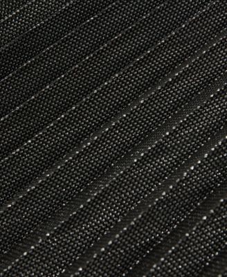 Women's Metallic Pleated Midi Skirt