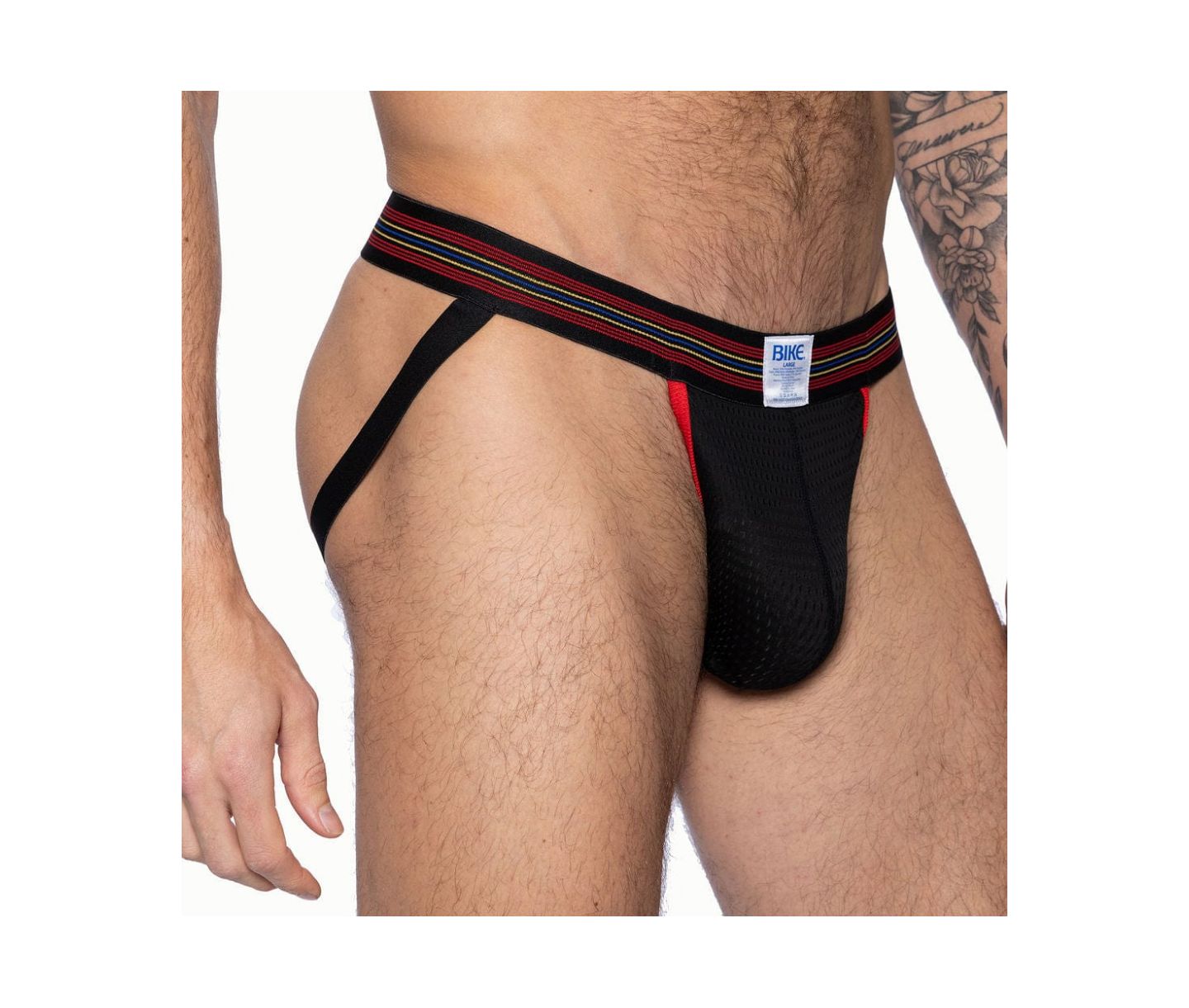 Бельё Jockstrap для мужчин, сетка — BIKE Athletic, цвет: Чёрный — фото 3