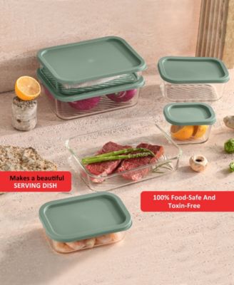 Borosilicate 14-Pc. Food Storage Container Set