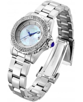 Women's 28442 Angel Quartz 3 Hand White Dial Watch