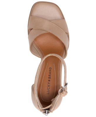 Women's Herrika Stacked Heel Crisscross Dress Sandals