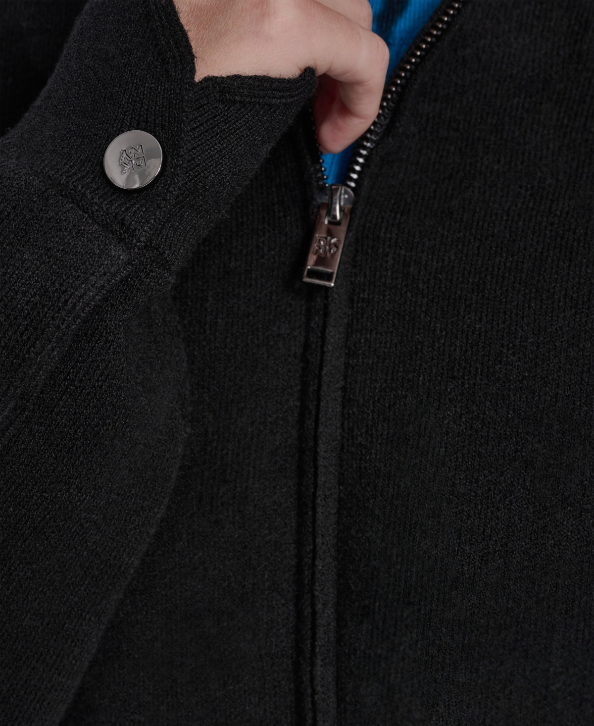 Dkny Women's Long-Sleeve Collared Zip-Front Sweater Jacket