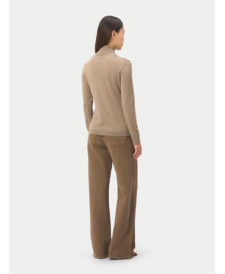 Women's Wardrobe Essential Cashmere-Silk T-Neck Sweater