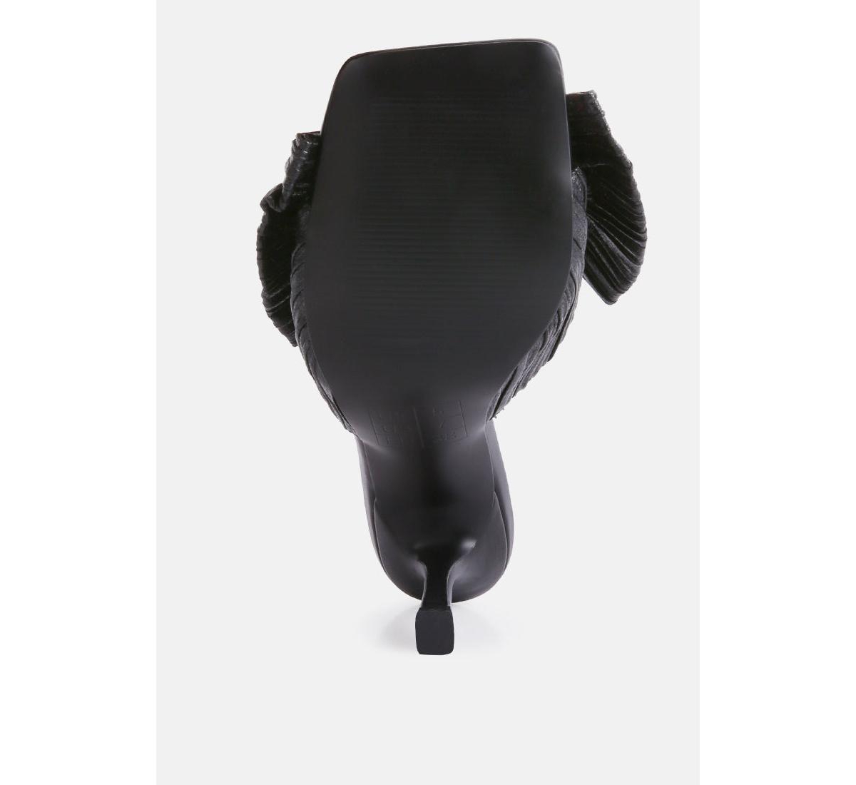 Womens Wonderbuz High Heeled Bow Slider Sandals