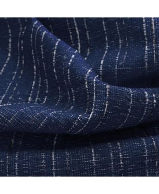 RT Designer Collection Kensington Jacquard Foam Backed Luxurious Decorative Grommet Curtain Panel 54" x 95" Navy