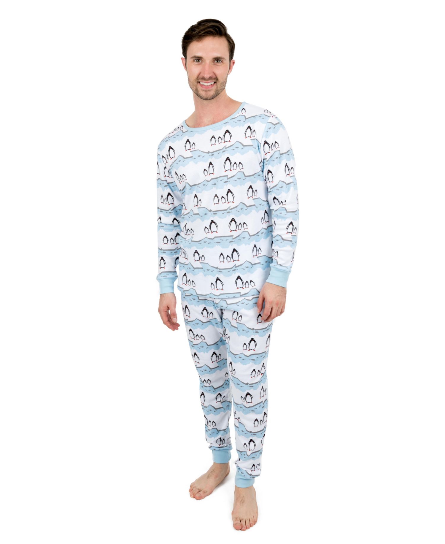 Big & Tall Men s Two Piece Cotton Holiday Pajamas