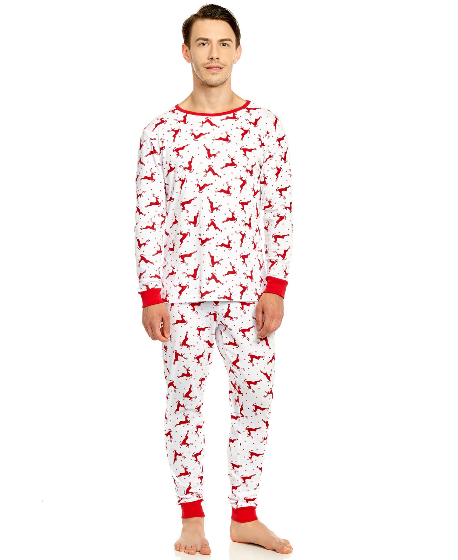 Big & Tall Men s Two Piece Cotton Holiday Pajamas