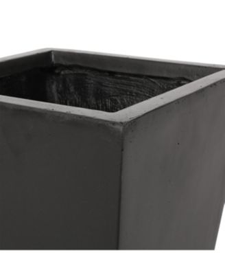  Durable Cast Stone Tapered Planter  Sleek Aesthetic Design  Outdoor & Indoor Use