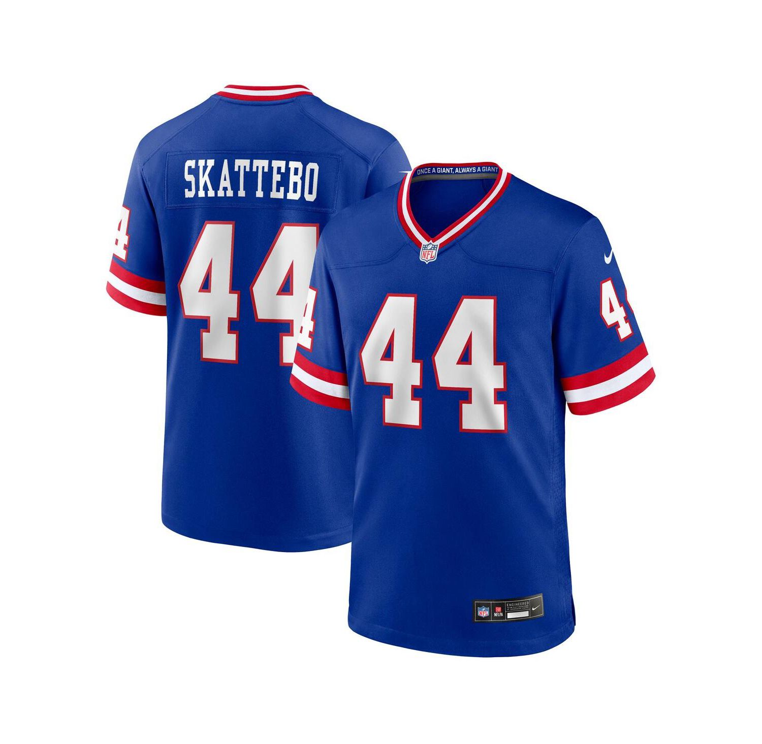 Men's Cam Skattebo Royal New York Giants Alternate 2 Legacy Game Jersey