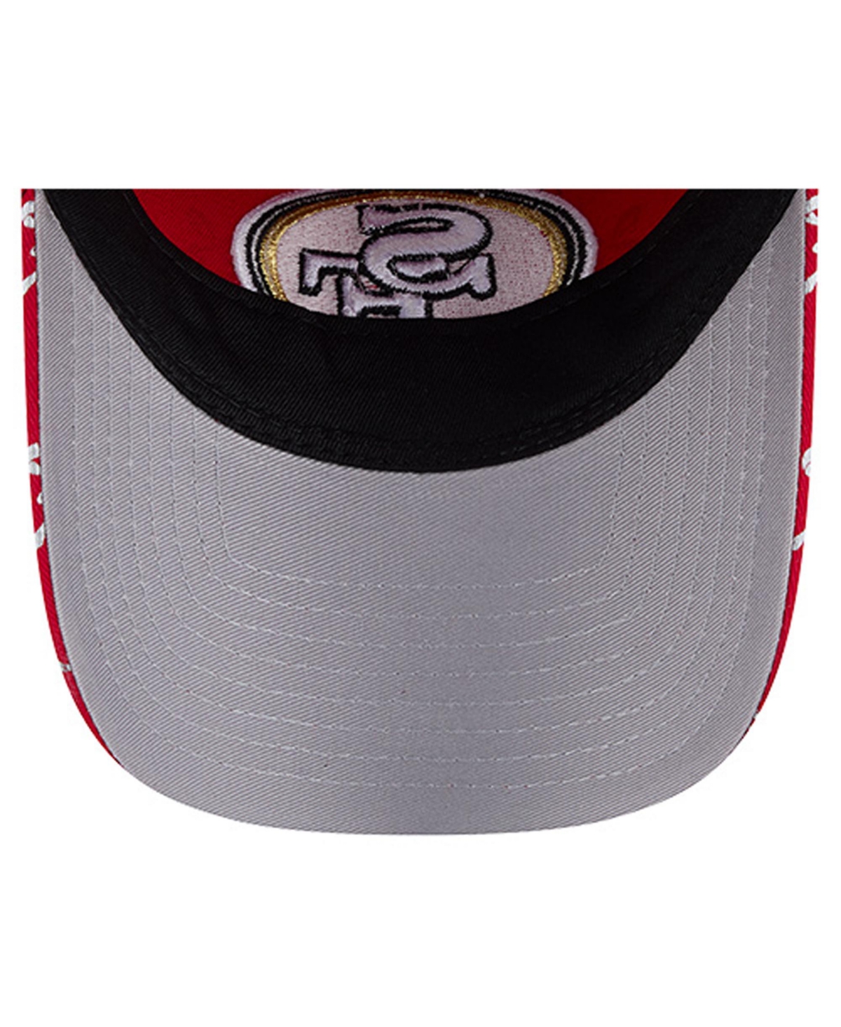 New Era Women's Scarlet San Francisco 49ers Ribbon 9twenty Adjustable Hat In Red