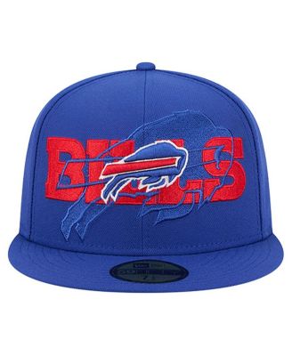 Men's Royal Buffalo Bills Overlap Wordmark 59FIFTY Fitted Hat