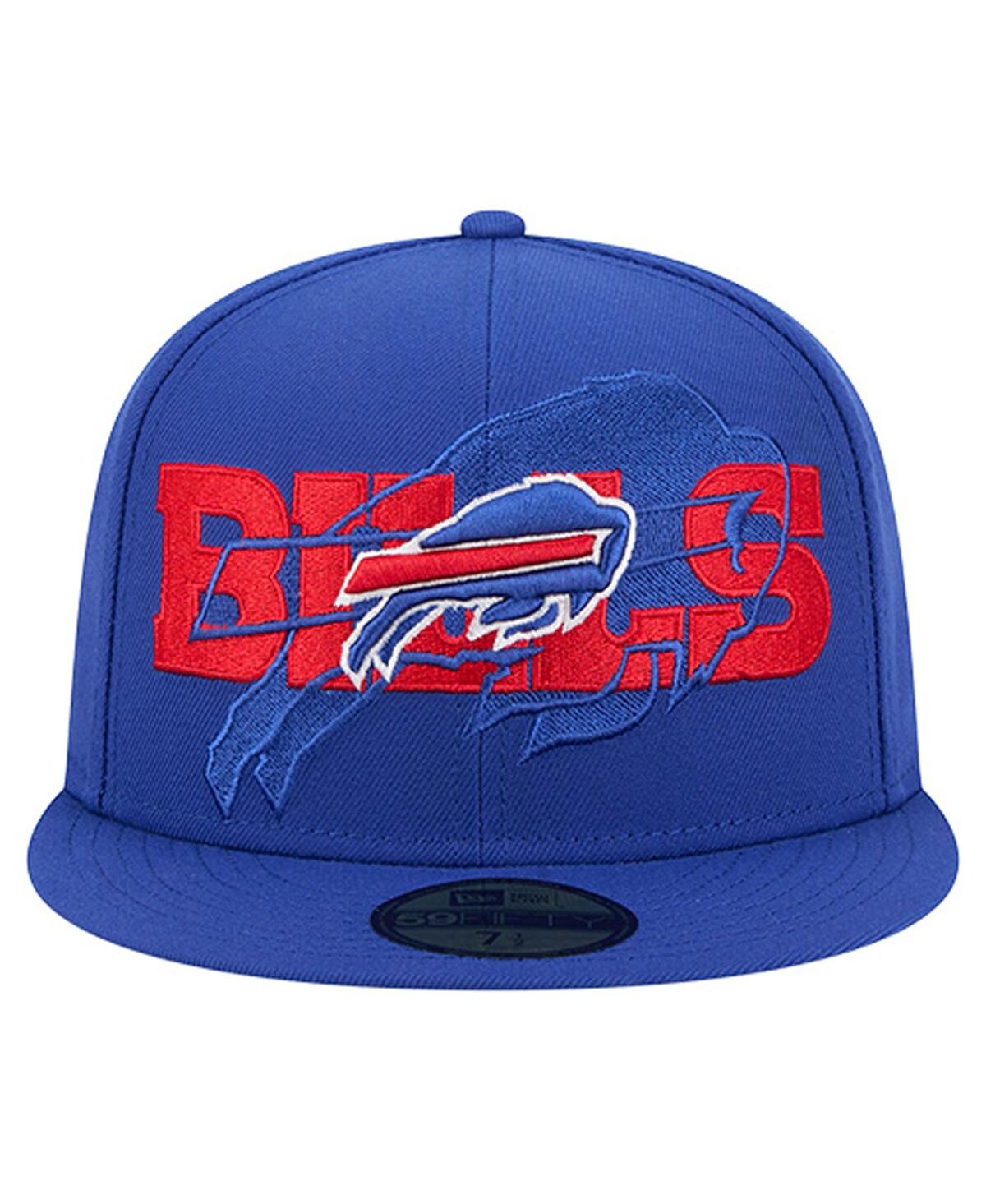 New Era Men's Royal Buffalo Bills Overlap Wordmark 59FIFTY Fitted Hat