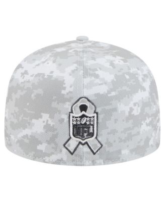 Men's White Detroit Lions 2025 Salute to Service Fan Pack 59FIFTY Fitted Hat