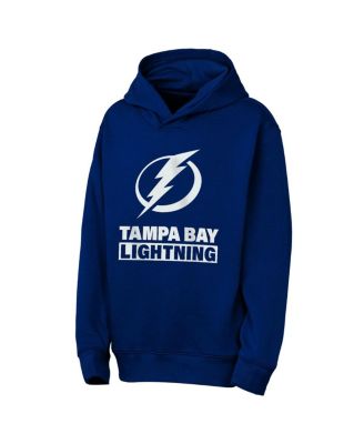 Big Boys and Girls Blue Tampa Bay Lightning Back to Basics Hoodie