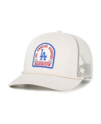 Men's Cream Los Angeles Dodgers Gravestone Adjustable Trucker Hat