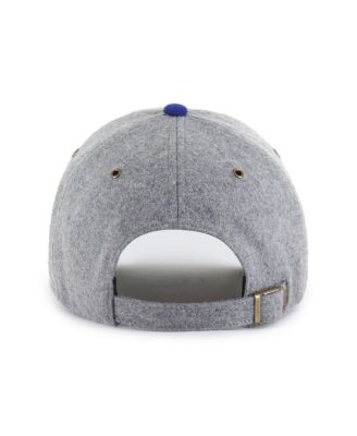 Men's Gray/Royal Los Angeles Dodgers Golden Age Wool Clean Up Adjustable Hat